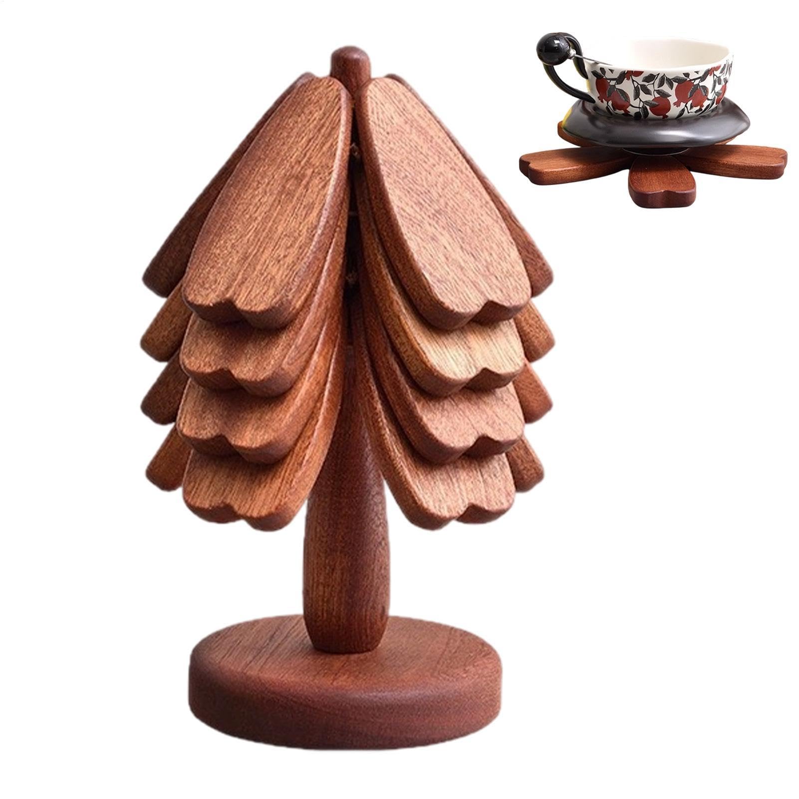 Dessous de plat en bois pour sapin de Noël