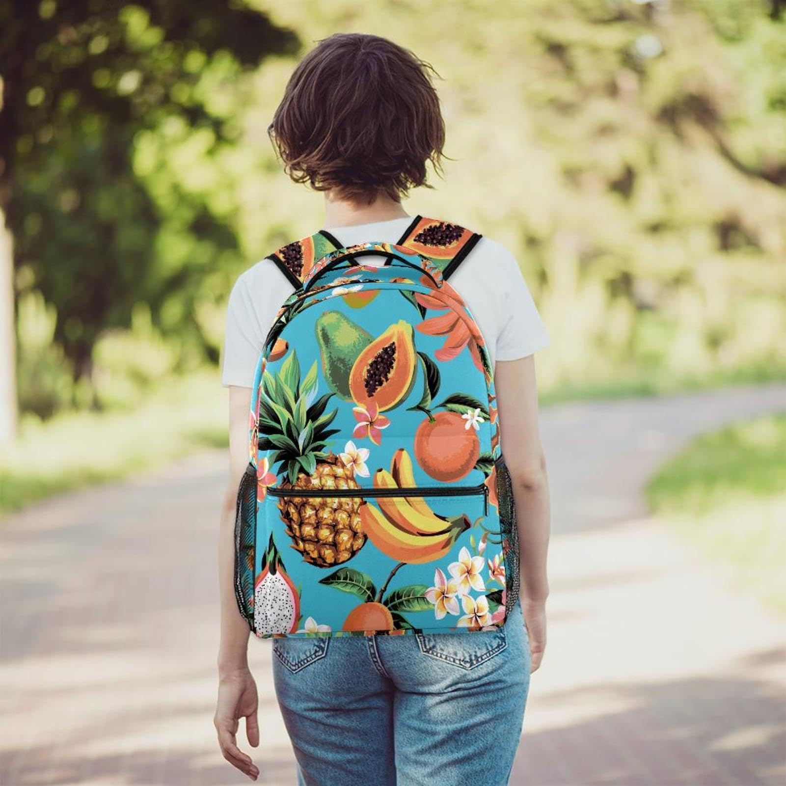 Zaino scolastico per uomini e donne, borsa estiva da viaggio per computer portatile, zaino leggero per università, zaino casual per libri