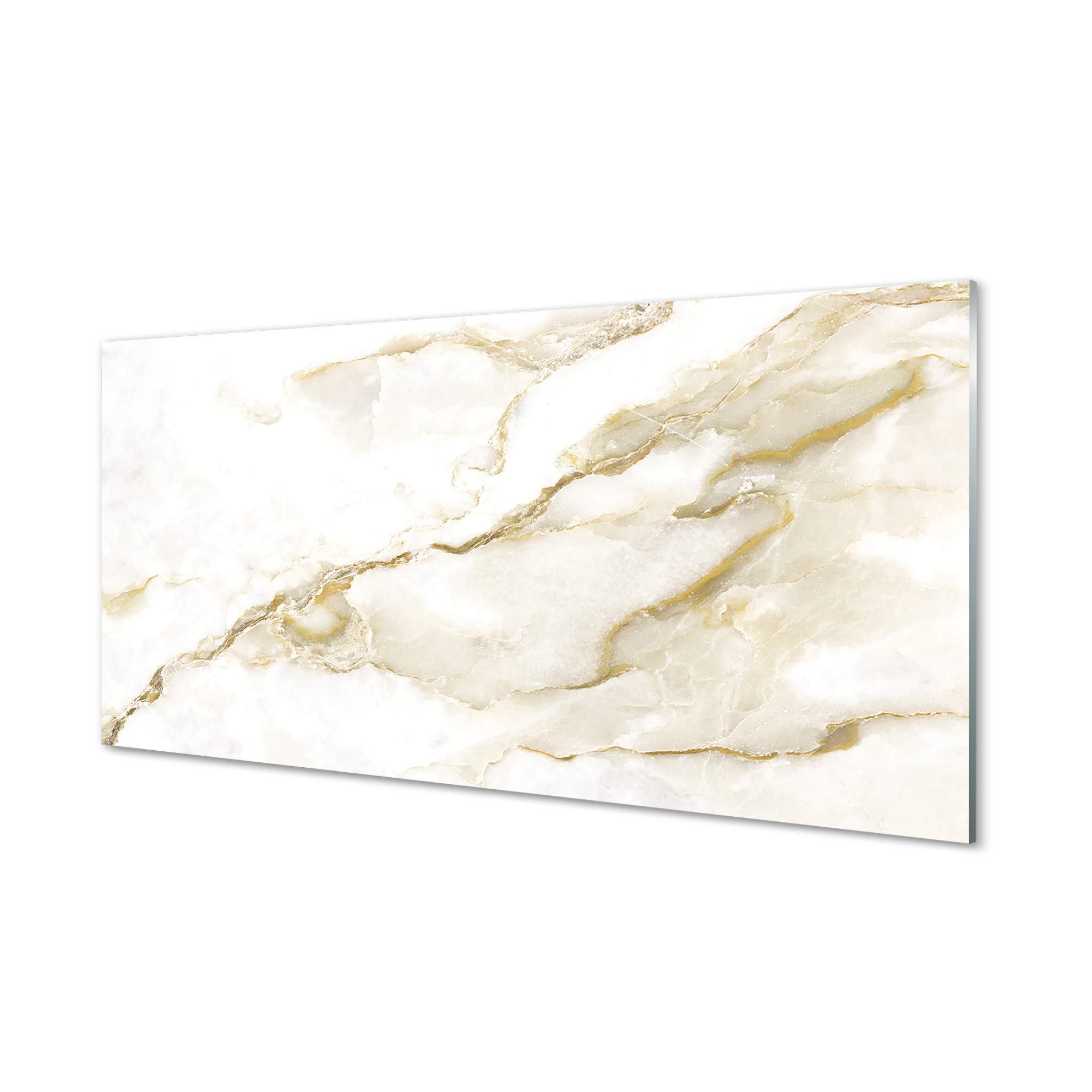 Tableau decoration murale marbre Tulup - Impression sur verre 100x50 cm