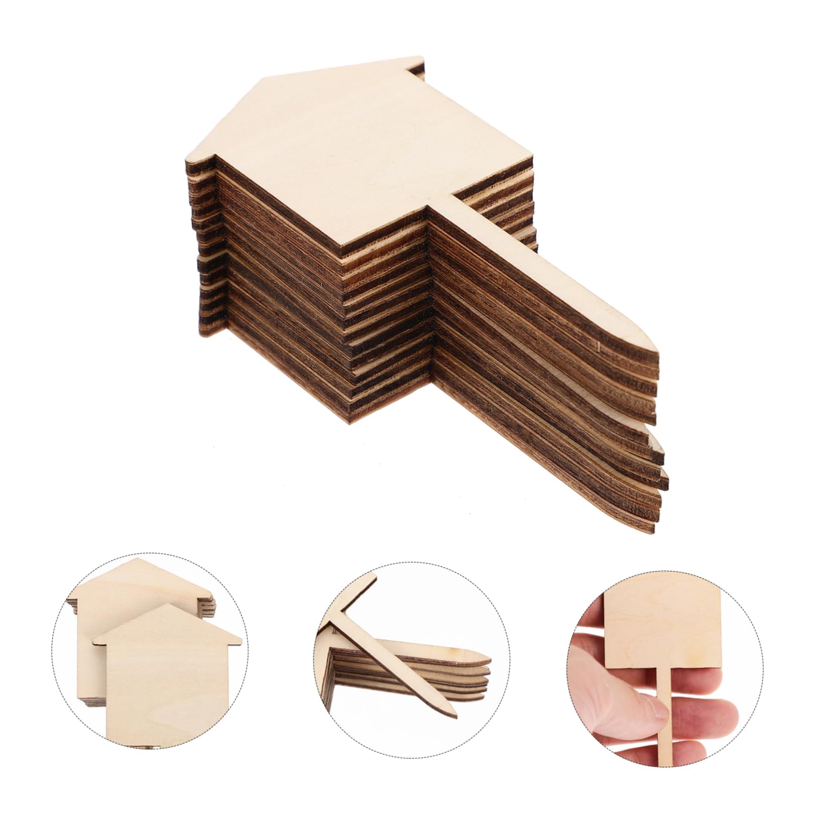 BESPORTBLE 3 Ensembles Étiquettes Pour Plantes Étiquettes Pour Plantes De Jardin Marqueurs Pour Pots De es D'Intérieur Étiquettes Pour es Ornements Pour Piquets 50 pièces * 3