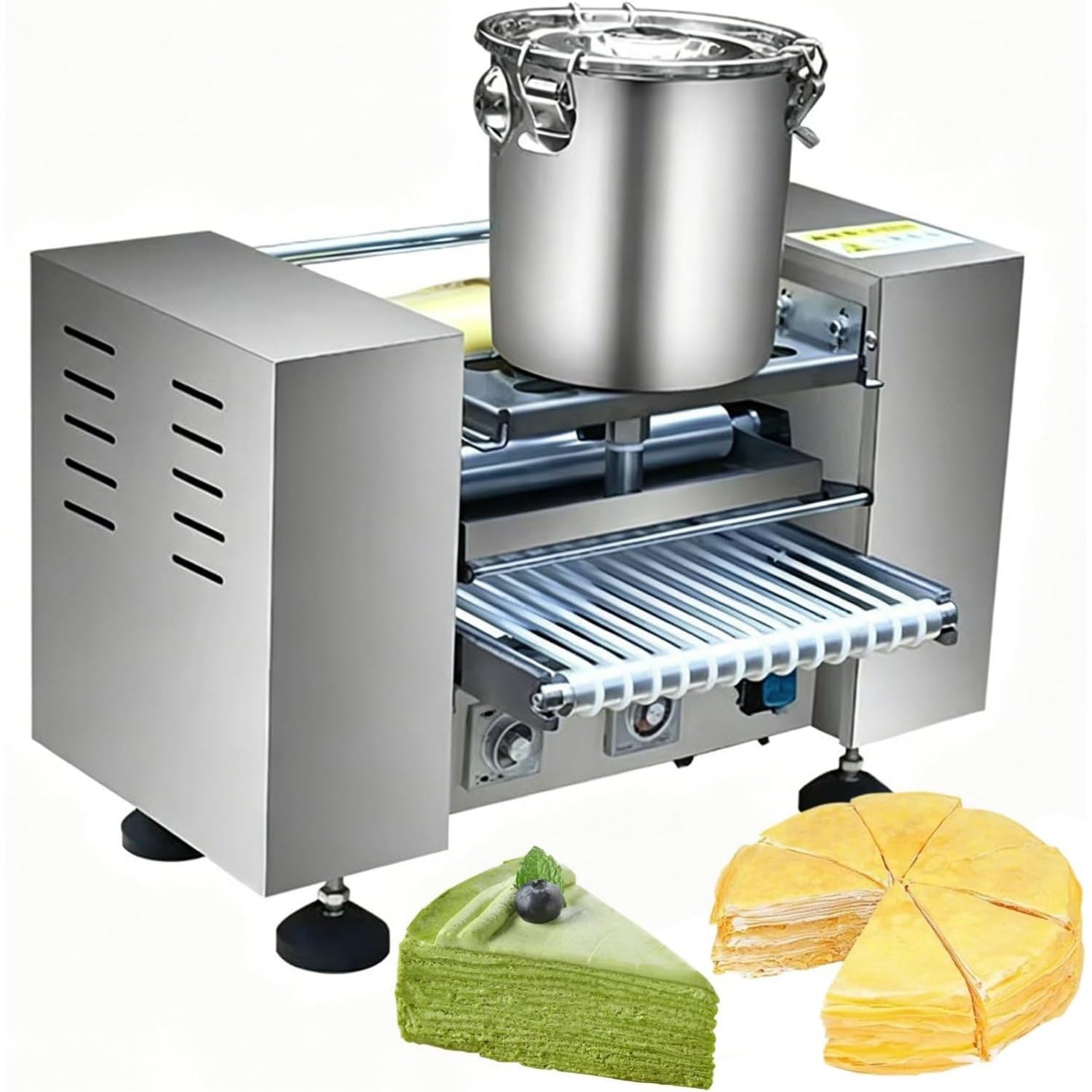 UofZc Beginner-Friendly Mille Crepe Cake Maker, Food Grade Non-Stick Surface, Uniform Heating, Great for Homemade Mille Crepe Cakes & Various Crepe Dishes
