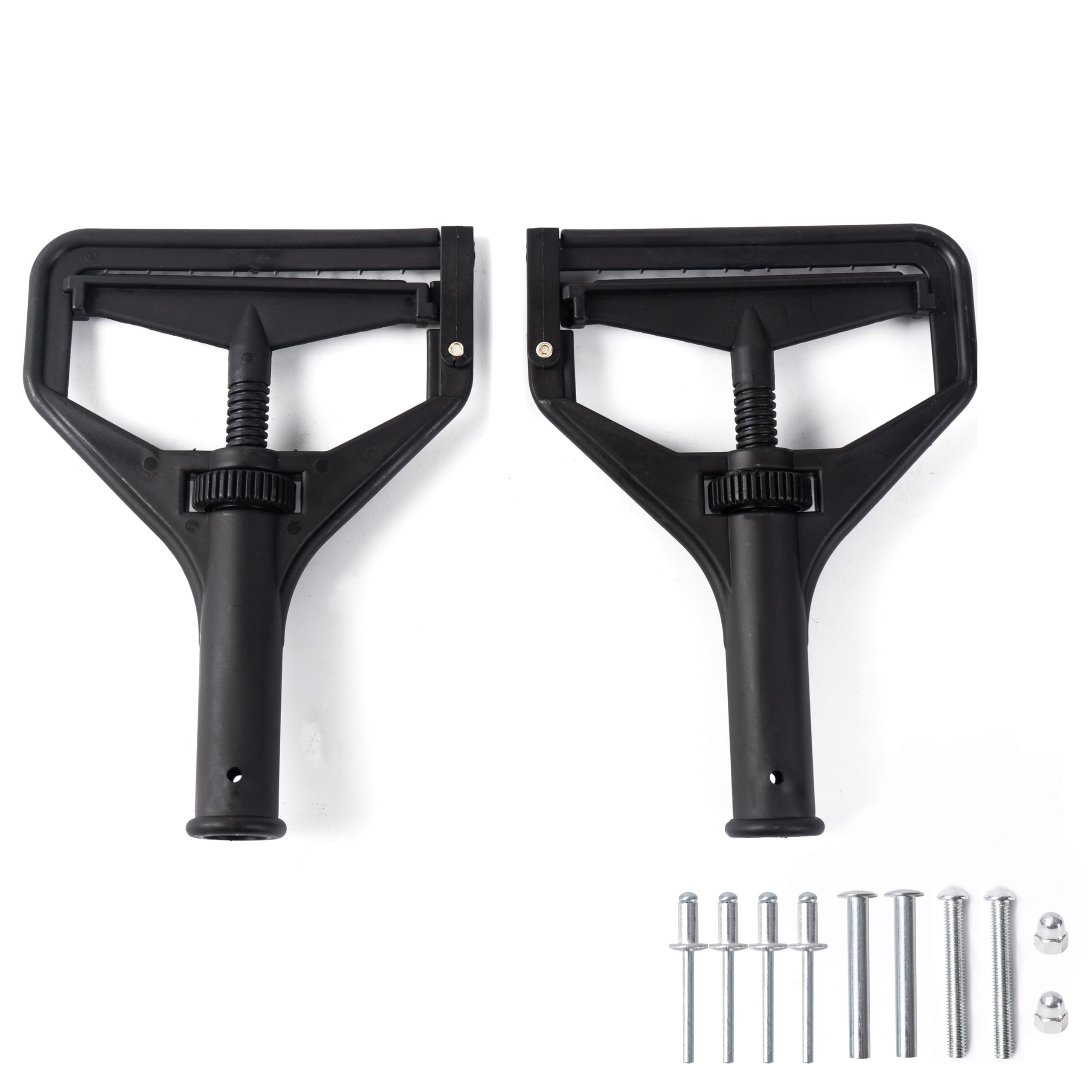 Matthew 2Pcs Commercial Mop Head Clamps for Screw Plastic Mop Heads,Quick Change Head Mop Handle,Heavy Duty Mop Head Replacement Holder Change Handle