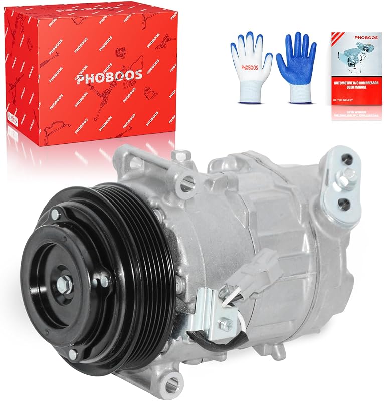 Compressor de ar-condicionado automotivo PHOBOOS com embreagem para Ram ProMaster City 2.4L – 1 unidade
