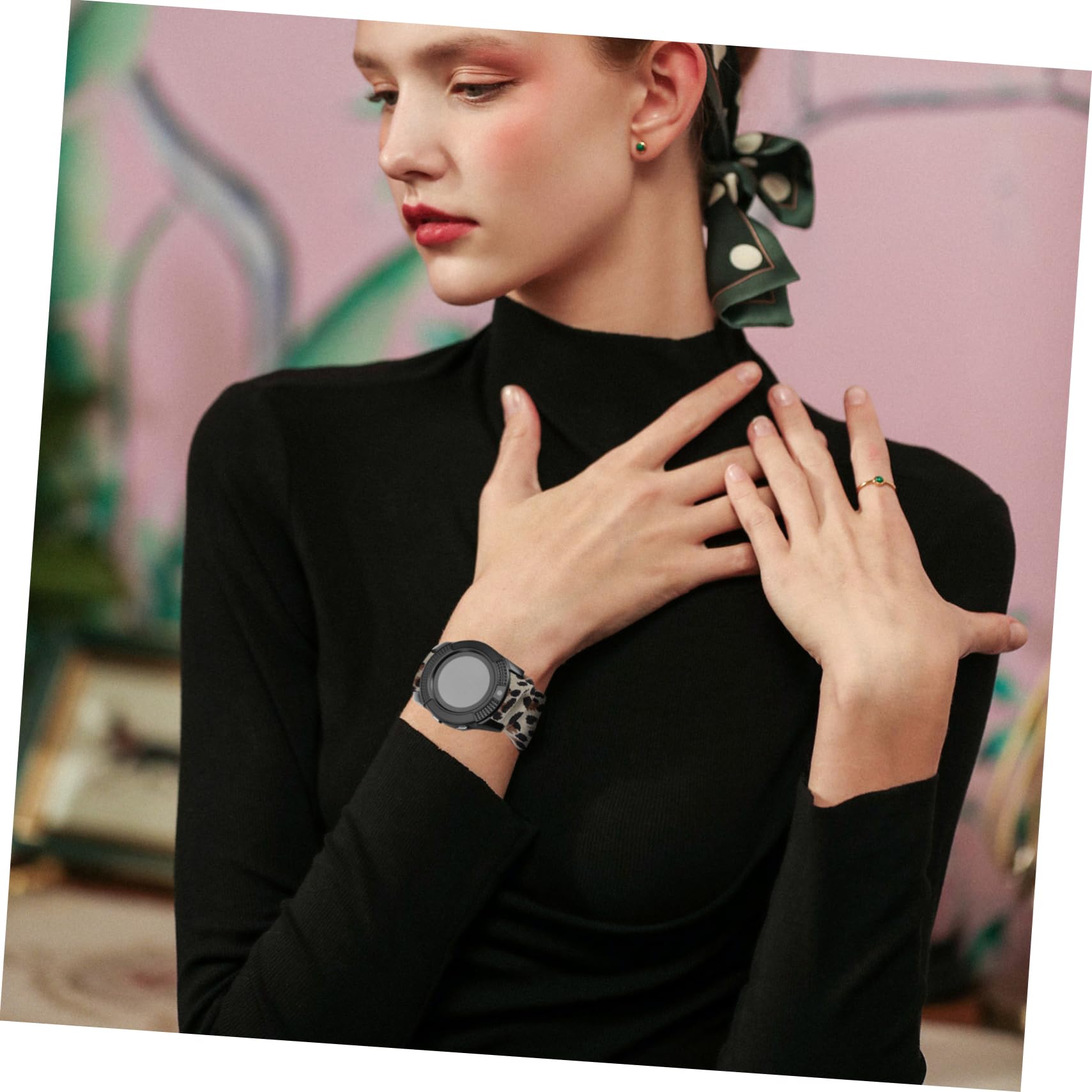 Hemobllo 6 Pièces Bracelet De Montre Universel Dames Montres Bracelet De e Remplacement Relojes Inteligentes Para Mujer Smartwatch Bande e- Bande Élastique Cheveux Anneau