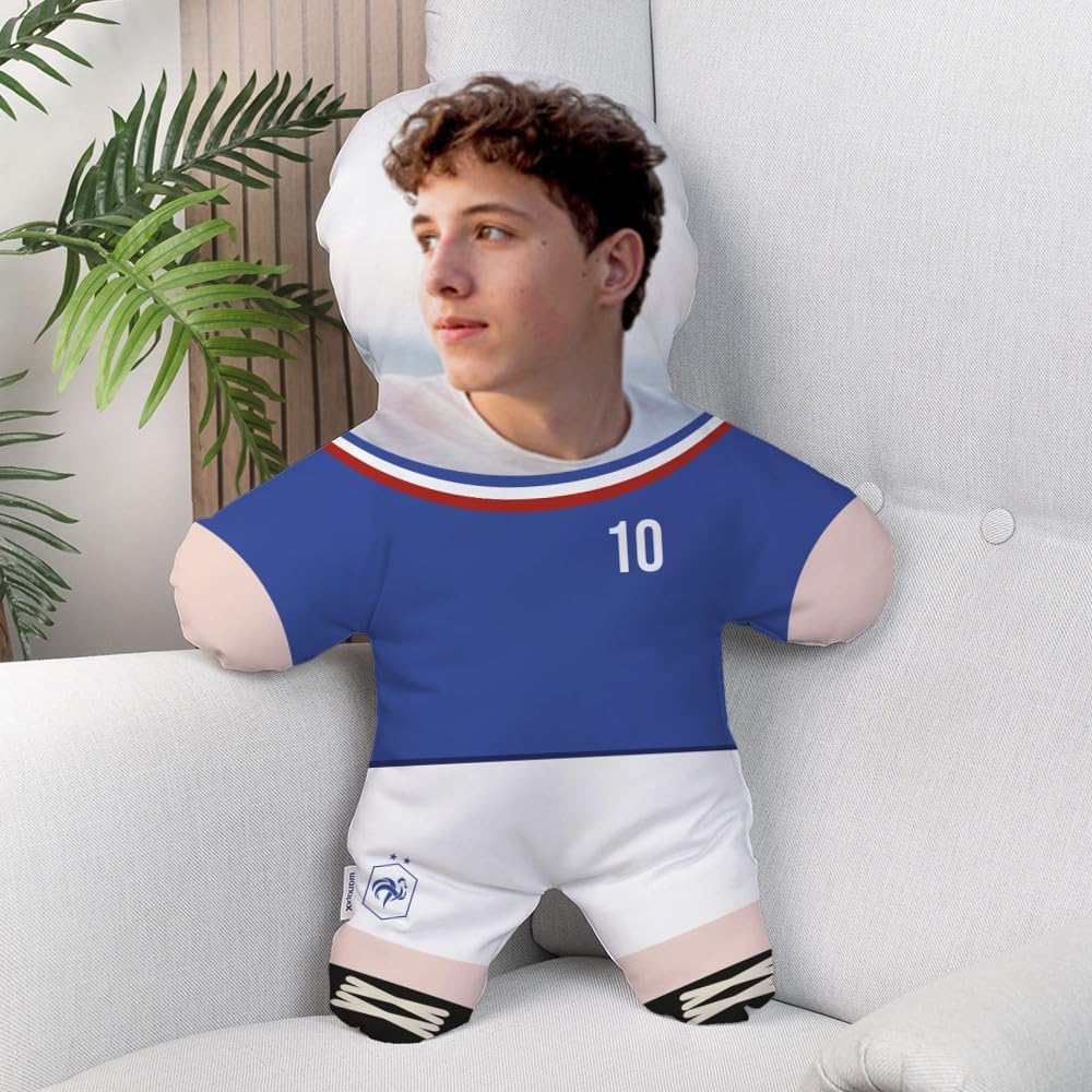 Coussin poupée footballeur personnalisé pour soirée match