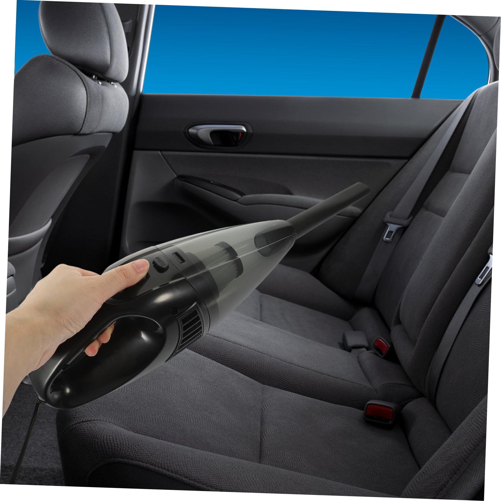 Aspiradora De Coche Portátil Limpiador De Coche Seco y Húmedo Colector De Polvo De Doble Uso para Limpieza Automática