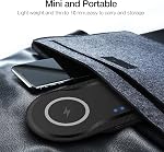 PDKUAI 2 in 1 Wireless Charger,[New Update] 40W Foldable Wireless Charging Station for iPhone 16/16 Pro/15/14/13/12/11/8/Airpods,Dual 20W Fast Induction Charge mat for Samsung Galaxy/Buds3-Black