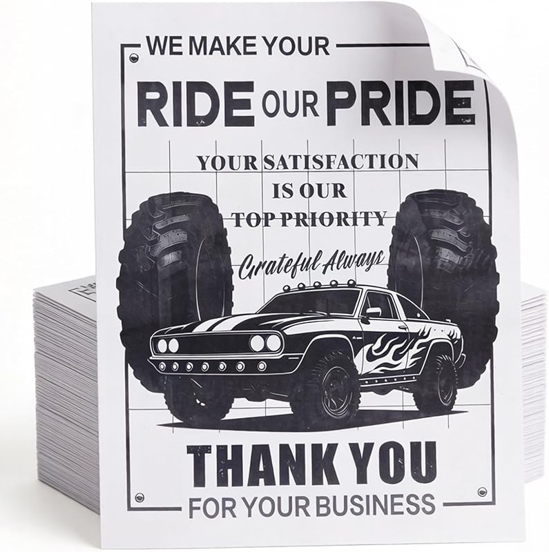 Tapete de Papel Descartável para Carro CHORMING Branco 40,64 x 50,8 cm – 100 unidades