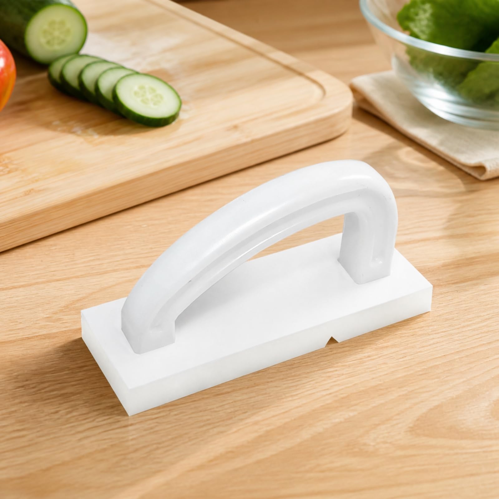 Sharplace Rascador Plástico con Hoja Metálica Filo Acero Inoxidable Práctico Rascador con Mango Arqueado Integrado Compacto Limpiador Multiusos,