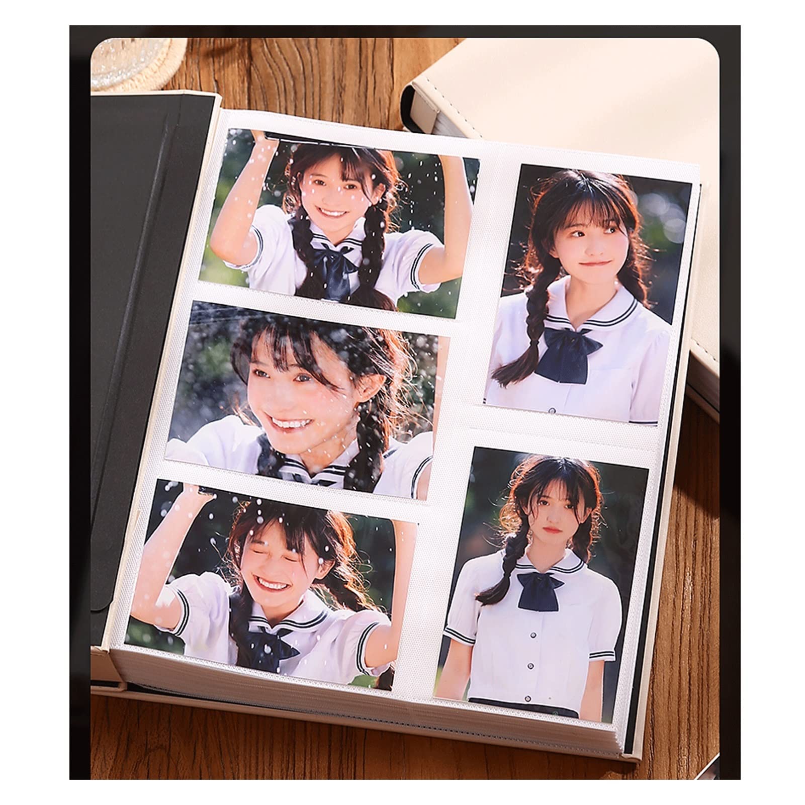 Cuaderno de viaje de aniversario, 1000 álbumes de fotos, álbum de recuerdos, edición familiar, libro de almacenamiento de tarjetas postales intersticiales de gran capacidad para parejas, álbum de