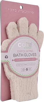 CleanLogic Exfoliating Bath and Shower Gloves, Certified Organic, 1 Pair