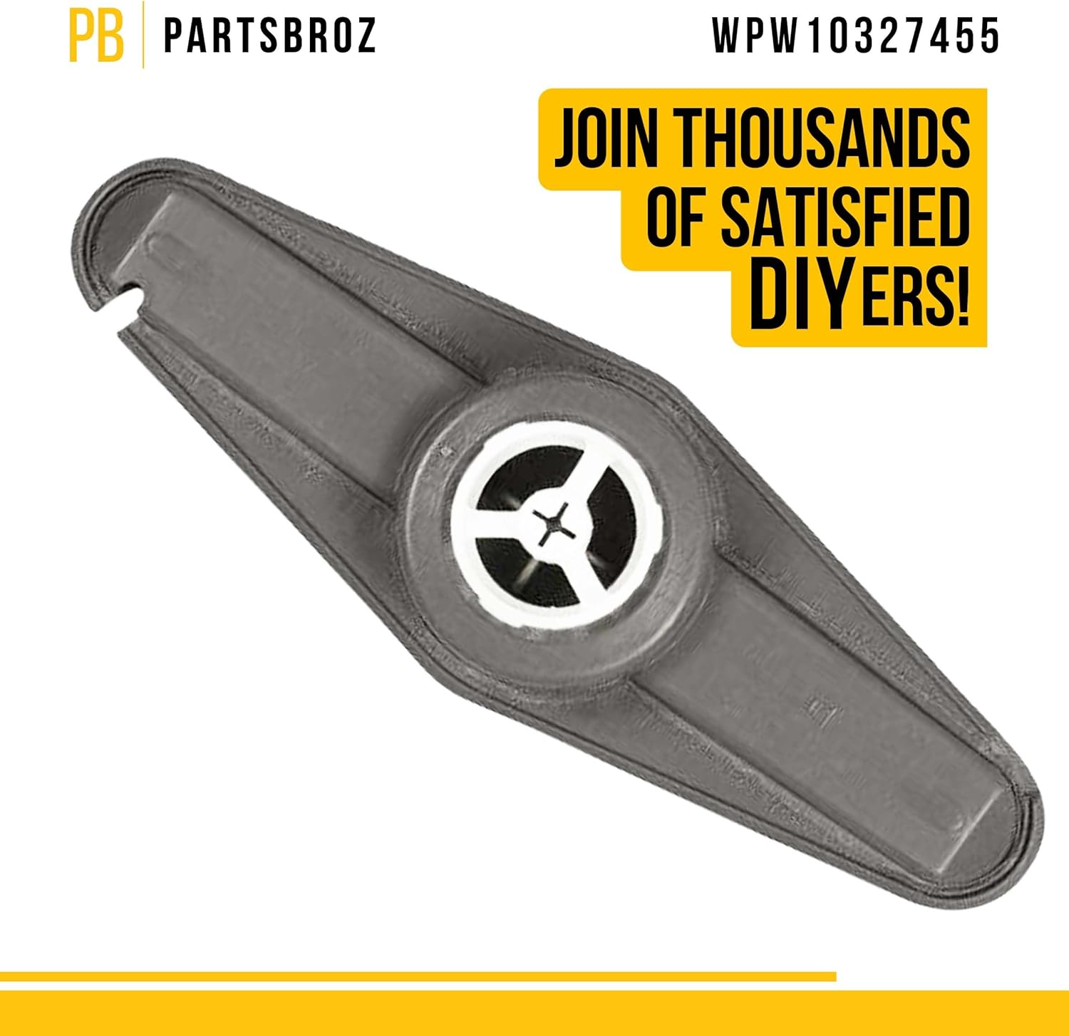 PartsBroz W10327455 WPW10327455 Upper Spray Arm - Compatible With Whirlpool Kenmore KitchenAid Maytag Dishwasher - Replaces AP6019626 1937861 PS11752935 WDT730PAHZ0 WDT970SAHZ0 WDT750SAHZ0 WDTA50SAHZ0 image 5 of 7 B09Y2HP1LS