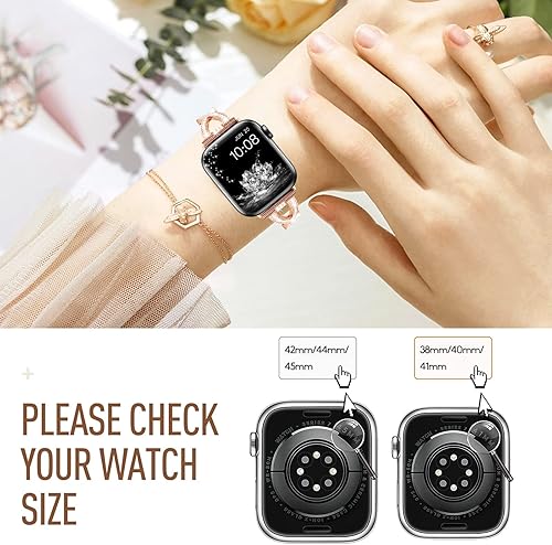 Miniatura 5 de SXTDDSP Correa compatible con Apple Watch Band de 1496 pulgadas 1575 pulgadas 1654 pulgadas 1732 pulgadas 1732 pulgadas 1732 pulgadas Ultra Women