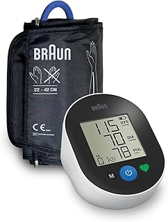 Braun ExactFit 2 Blood Pressure Monitors for Home Use - Accurate Blood Pressure Machine, Color-Coded Results, Large Display BP Monitor, Universal Upper Arm BP Cuff, 30 Memory Slots
