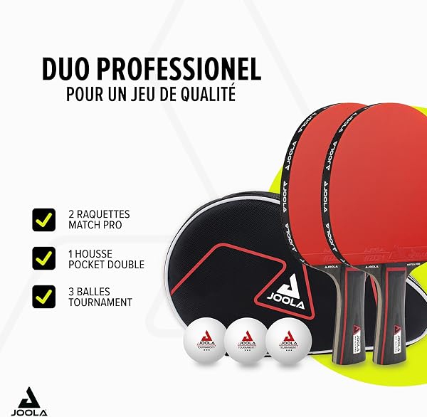 Visiter la boutique JOOLA JOOLA Set de Tennis de Table, 2 Raquettes 3 balles Housse de ping-Pong in use