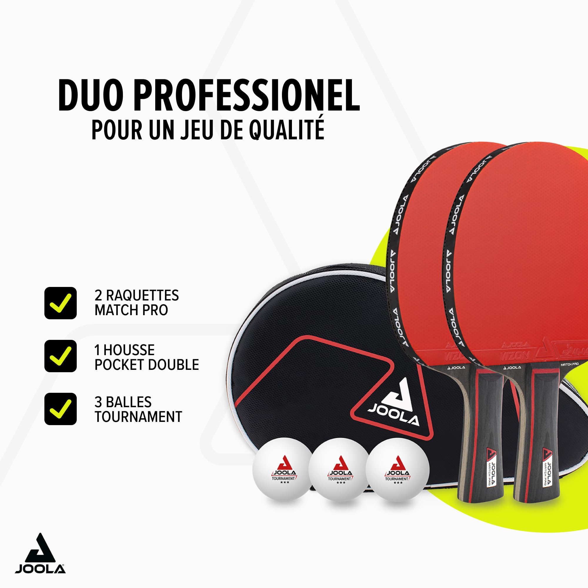 Visiter la boutique JOOLA JOOLA Set de Tennis de Table, 2 Raquettes 3 balles Housse de ping-Pong in use