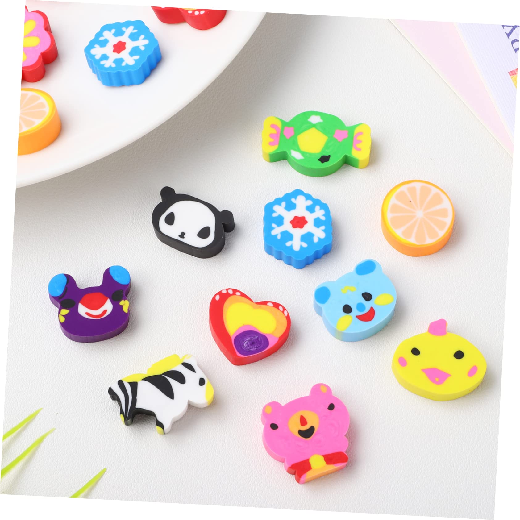 Erasers Pack 100 Pezzi Tpr Animal Cartoon per Bambini | Festa Scuola Decor, Gomme per Cancellare da Cancellare per Cartoni Animati, Classroom Rewards e Party Favors Stile Casuale