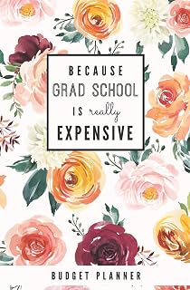 Because Grad School is Really Expensive: Budget Planner: Monthly Undated Floral Expense Tracker