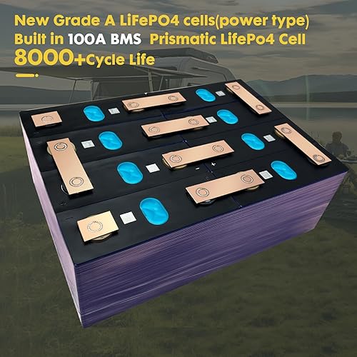 Miniatura 5 de Batería de litio de 36 V 100 AH con BMS inteligente de 120 A y 16500 ciclos profundos 36 V 100 AH Lifepo4 batería grado A celdas para motor de