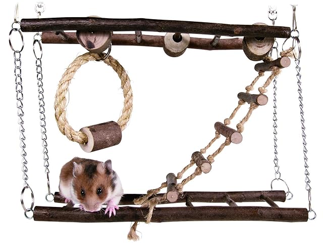 Foto 2 de 2 de TRIXIE Puente Colgante Natural Living, 27 × 17 × 7 cm, Pequeños Mamíferos