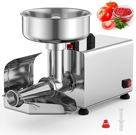 COSTWAY 450W Electric Tomato Strainer Machine, 110-120V Commercial Grade Stainless