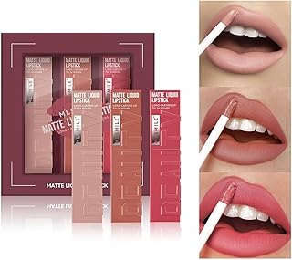 Set de maquillaje de lápiz labial líquido mat...