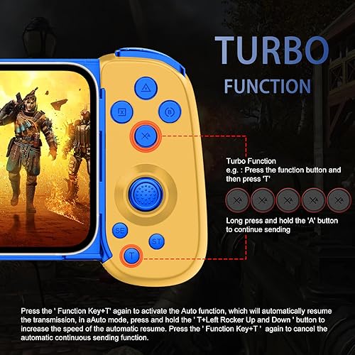 Miniatura 3 de Wireless Controller for iPhoneAndroidPCiPadTabletAppl Arcade MFi GamesSwitchPS4PS5, Support Streaming on PSXboxPC Console, Cloud Gaming Gamepad