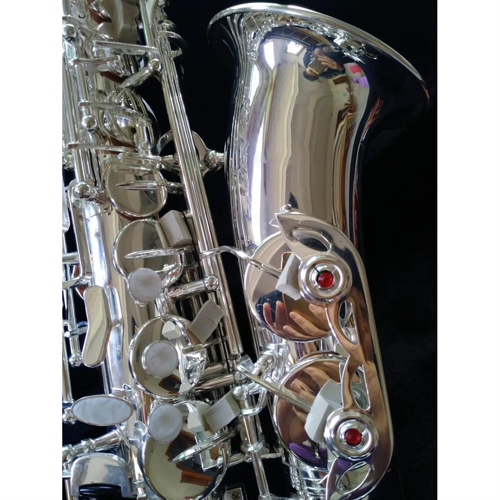 Saksofon Altowy Posrebrzane Instrumenty Muzyczne E Płaski Saksofon Z Futerałem Professional profesjonalny Saksofon