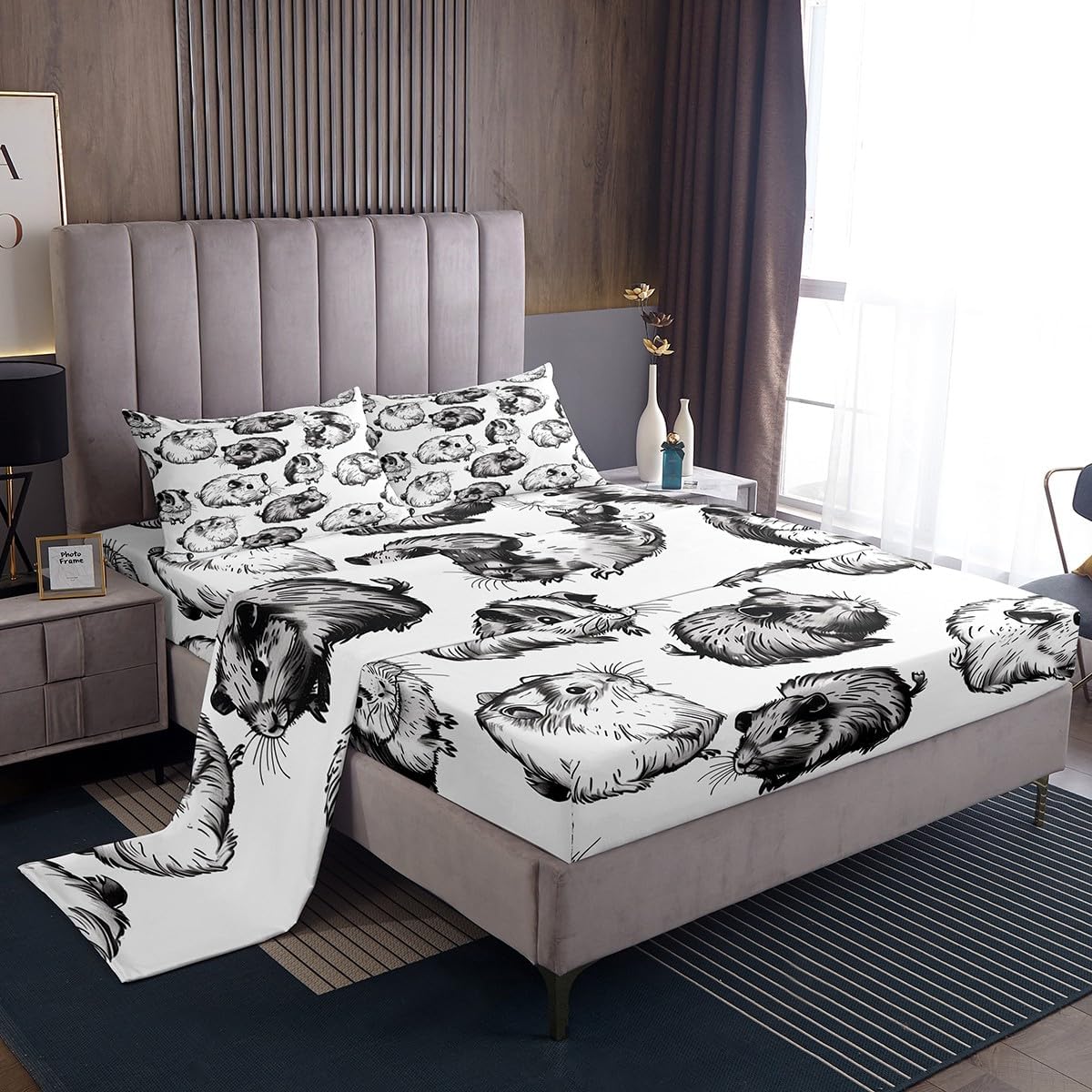 Cute Guinea Pig Kids Sheet King Size,Cartoon Animals Zambia Ubuy