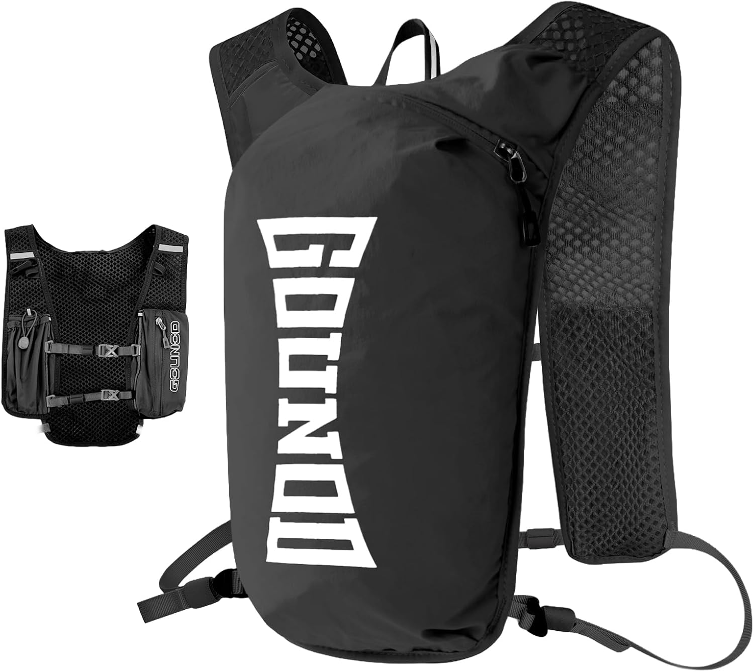 Lightweight Running Vest Backpack for Men Women, Breathable Hydration Pack for Marathon Race Trail Running Cycling Hiking, Ultra Light Daypack with Multiple Pockets for Phone Keys Energy Gels