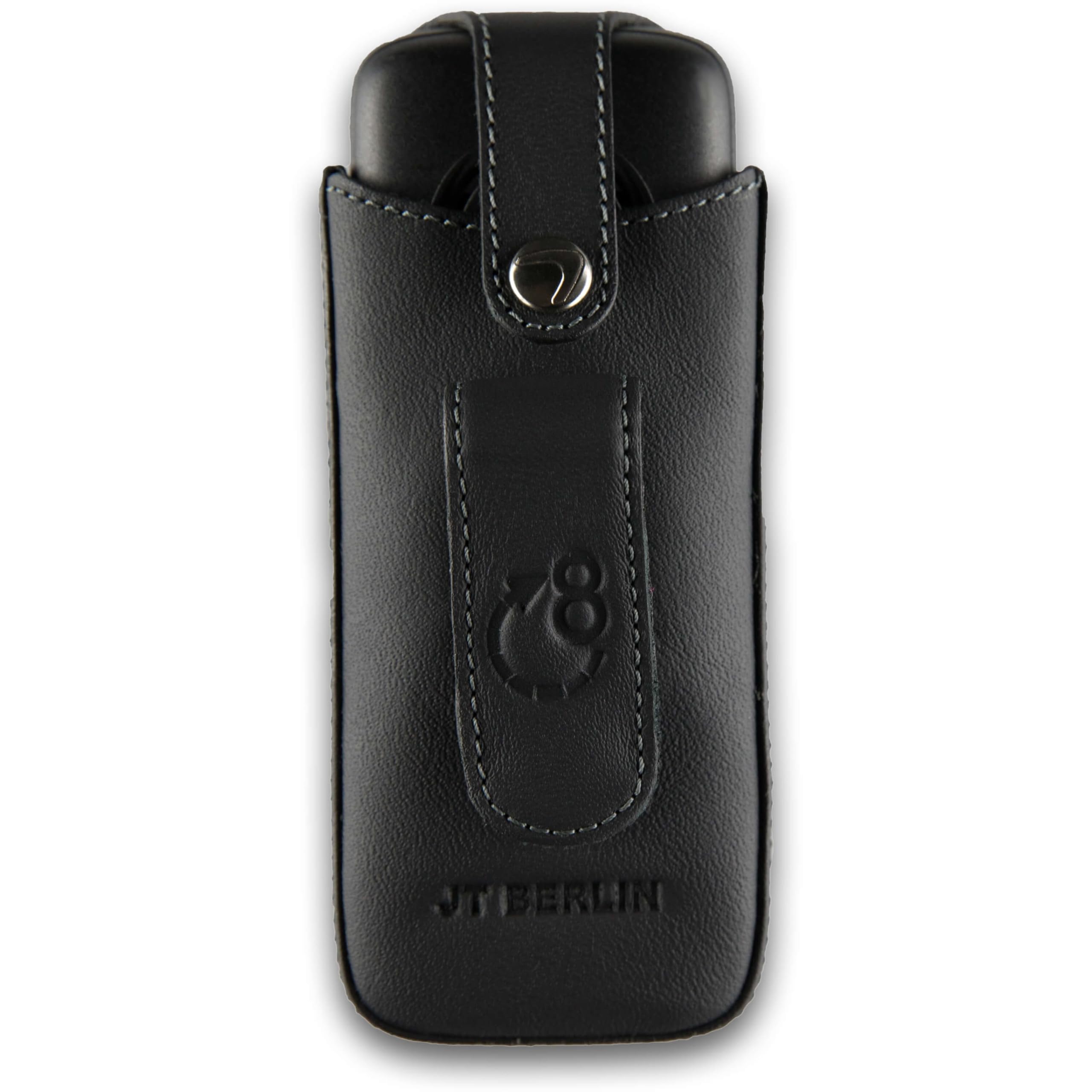 JT Berlin Turnline Case Gigaset SL450/H / SL450HX / SL750/H / SL750H Pro / SL800H Pro, etui Unify Openscape SL5 / SL6 (obrotowy klips do paska z 8 pozycjami, inteligentna folia) czarny