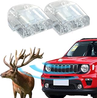 4PCS Deer Whistles for Car, Automotive Deer Warning Whistle Devices, Avoid Collisions Deer Warning Devices with Adhesive Tapes, Universal Animal Alert Accessories Fit Cars Trucks Motorcycles