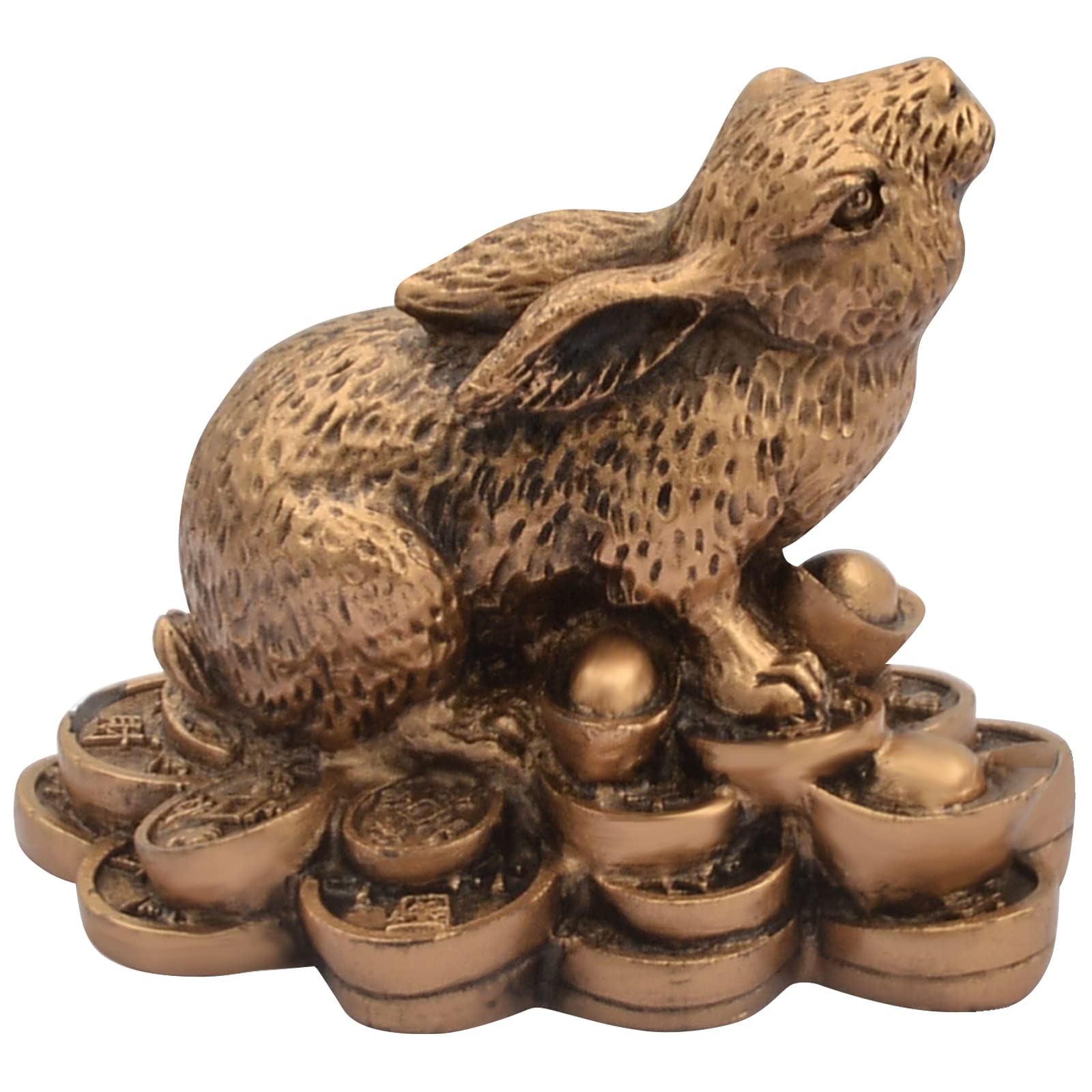 Feng Shui-decor Chinese Dierenriem Konijn Ornamenten Koperen Munt Konijn Fortuin Feng Shui Sculptuur Kantoor Studie Decoratie Ambachten Feng Feng Shui-decor Chinese Dierenriem Konijn Ornamenten Koperen Munt Konijn Fortuin Feng Shui Sculptuur Kantoor Studie Decoratie Ambachten Feng