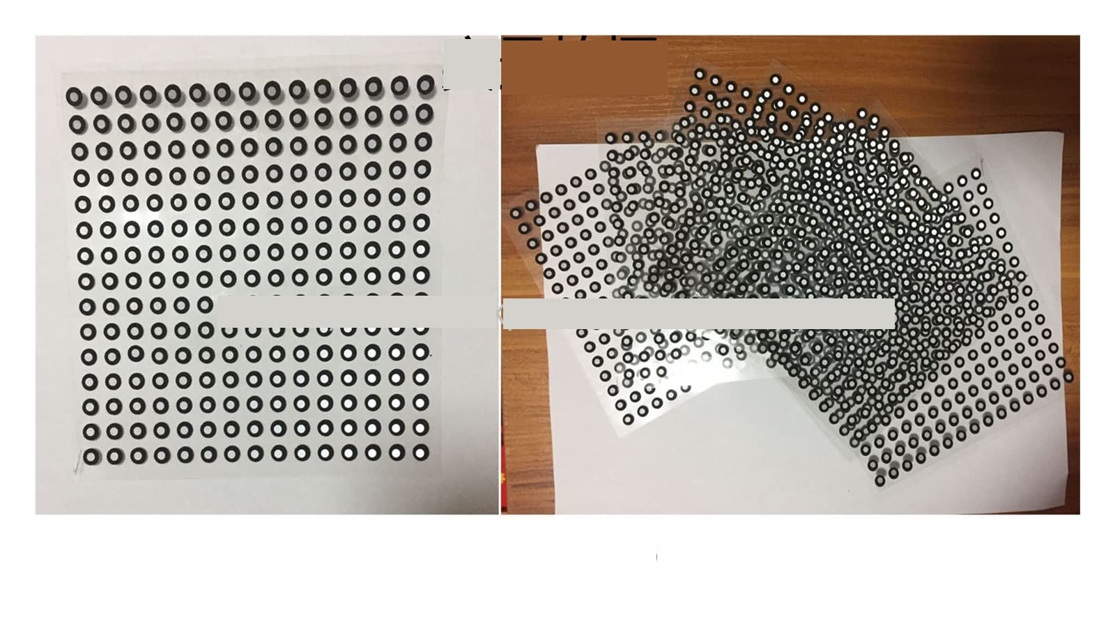 Markery do skanowania 3D do skanera 3D 1000 punktów skanowanie punktów 3D ręczny skaner 3D odzwierciedla punkt docelowy wewnątrz 6 na zewnątrz 10mm super odblaskowy(9mm x 12mm)