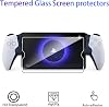 FDHYFGDY Sony PS5 Playstation Portal için Ekran Koruyucu Folyo Sert Cam 2 Adet [2 Adet] Sertlik Derecesi 9H, Çizilmez, Kabarcıksız, Parmak İzi Tutmaz, HD Koruma