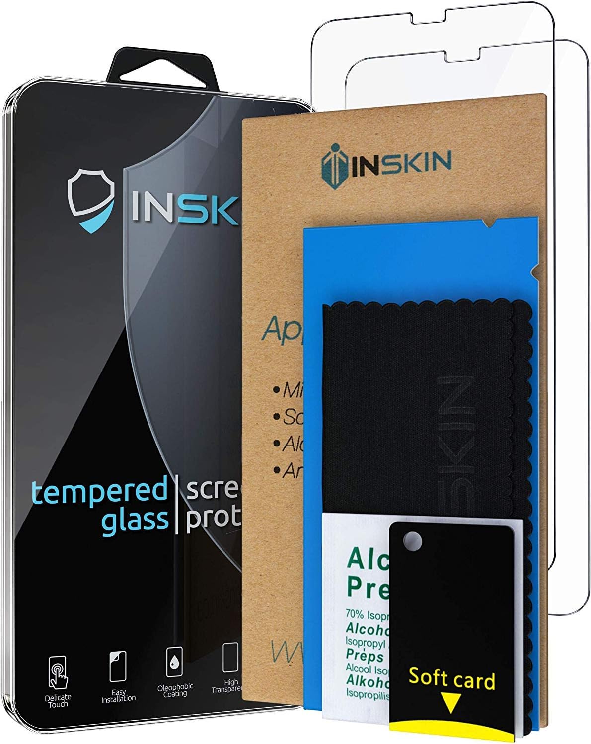 Inskin Matte Anti-Glare Case-Friendly Tempered Glass Screen Protector, fits Apple iPhone 11 6.1 inch. 2-Pack - Image 3