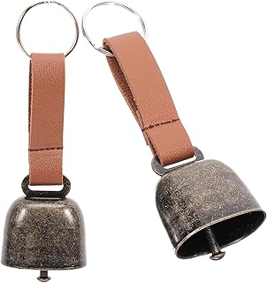 BESPORTBLE Hiking Gear 2Pcs Loud Bear Bell with Rope Metal Cowbell Noisemakers Vintage Bear Bell Emergency Bells for Hiking Outdoor Camping Climbing Outdoor Gear