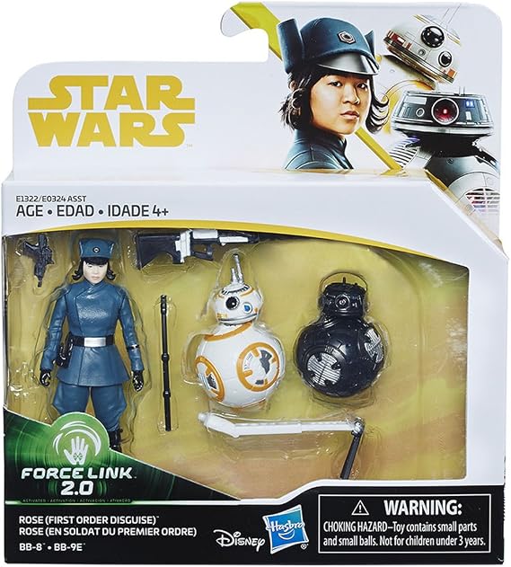Star Wars Basic Figure 3 Pack BB-8 BB-9E Rose First Order Version
