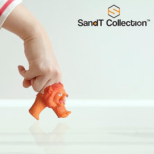 Miniatura 7 de Juego de 4 marionetas de dedo para caminar con temática de animales de selva de plástico educativo y divertido