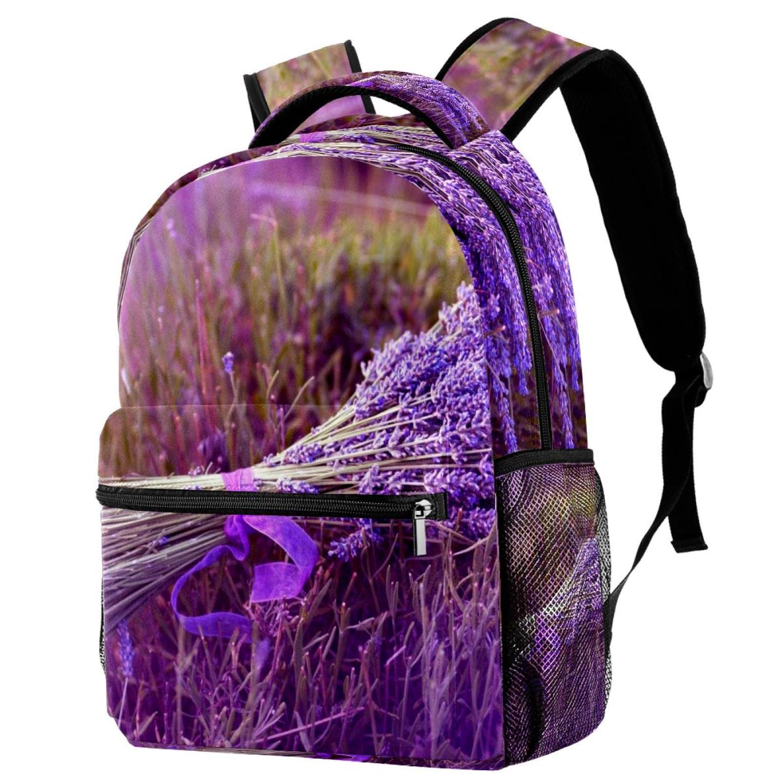 Sac à dos lavande imperméable et résistant pour protéger vos livres d'école - 7