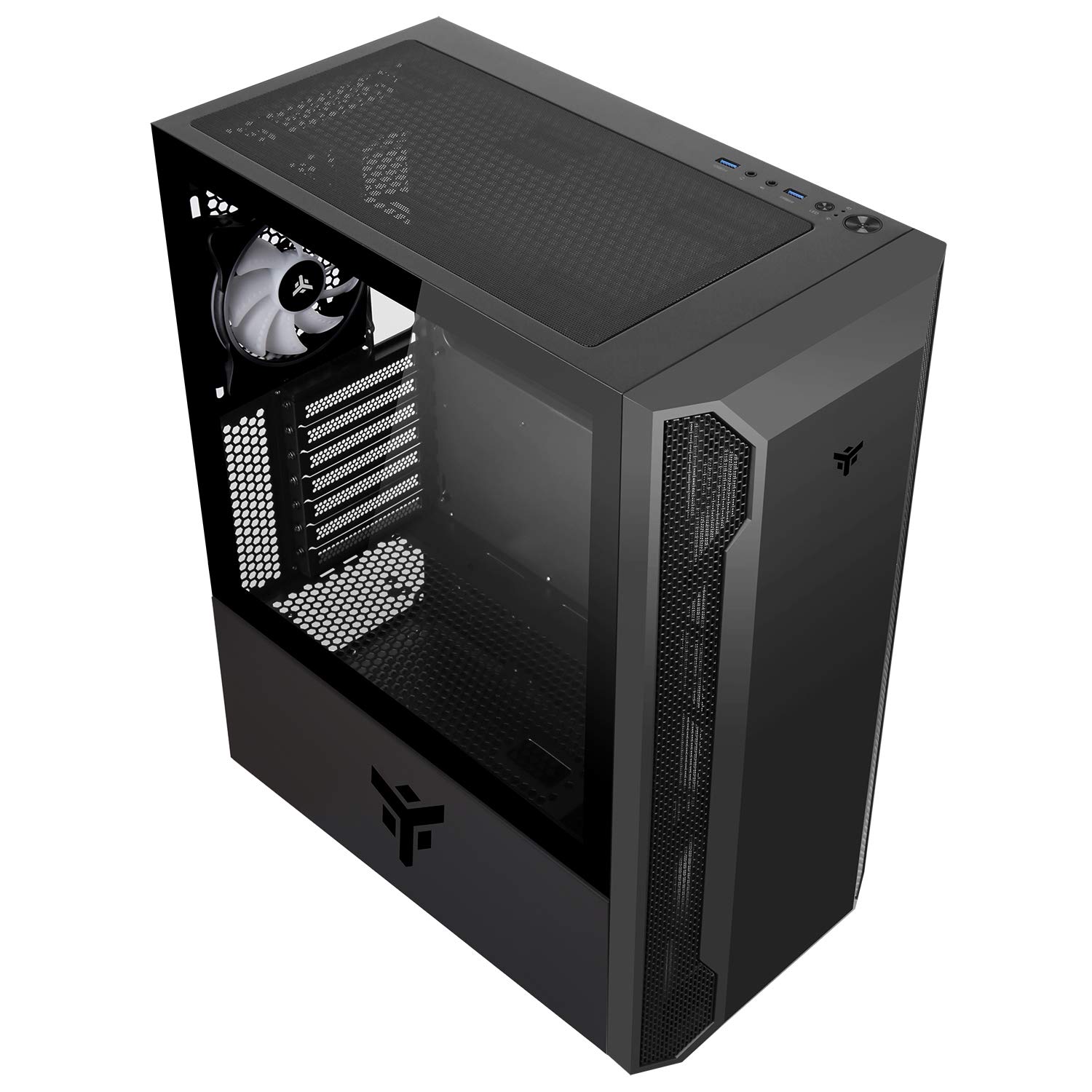 Itek Case Itek VERTIBRA X210 - Gaming Middle Tower, 12cm ARGB fan, 2xUSB3, Side Panel Temp Glass