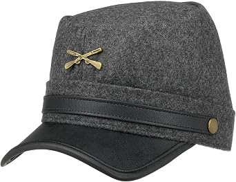 Lipodo Northern States Cap Men - Union Army Cap Made with Wool - Peaked Cap American Civil War - Summer/Winter -