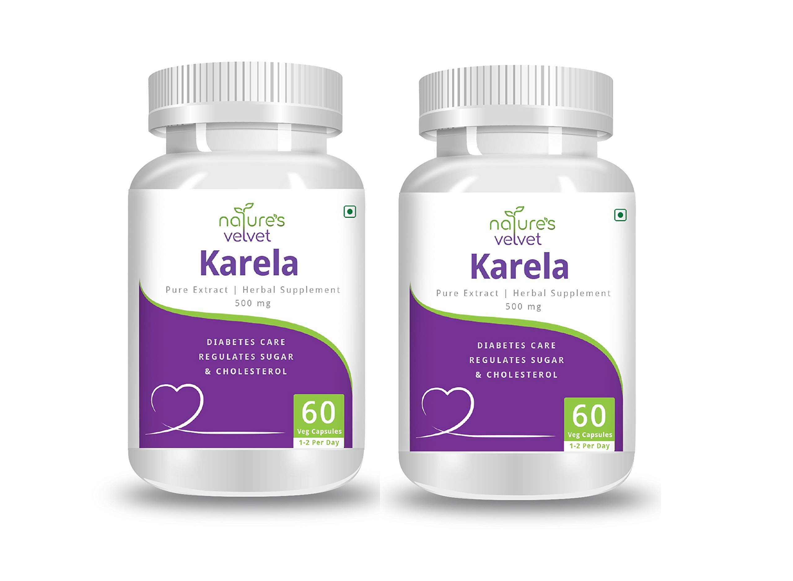 Natures Velvet Lifecare Karela Pure Extract 500 mg, 60 Veggie Capsules - Pack of 2 (B0756X6FZ1) Amazon Price History, Amazon Price Tracker