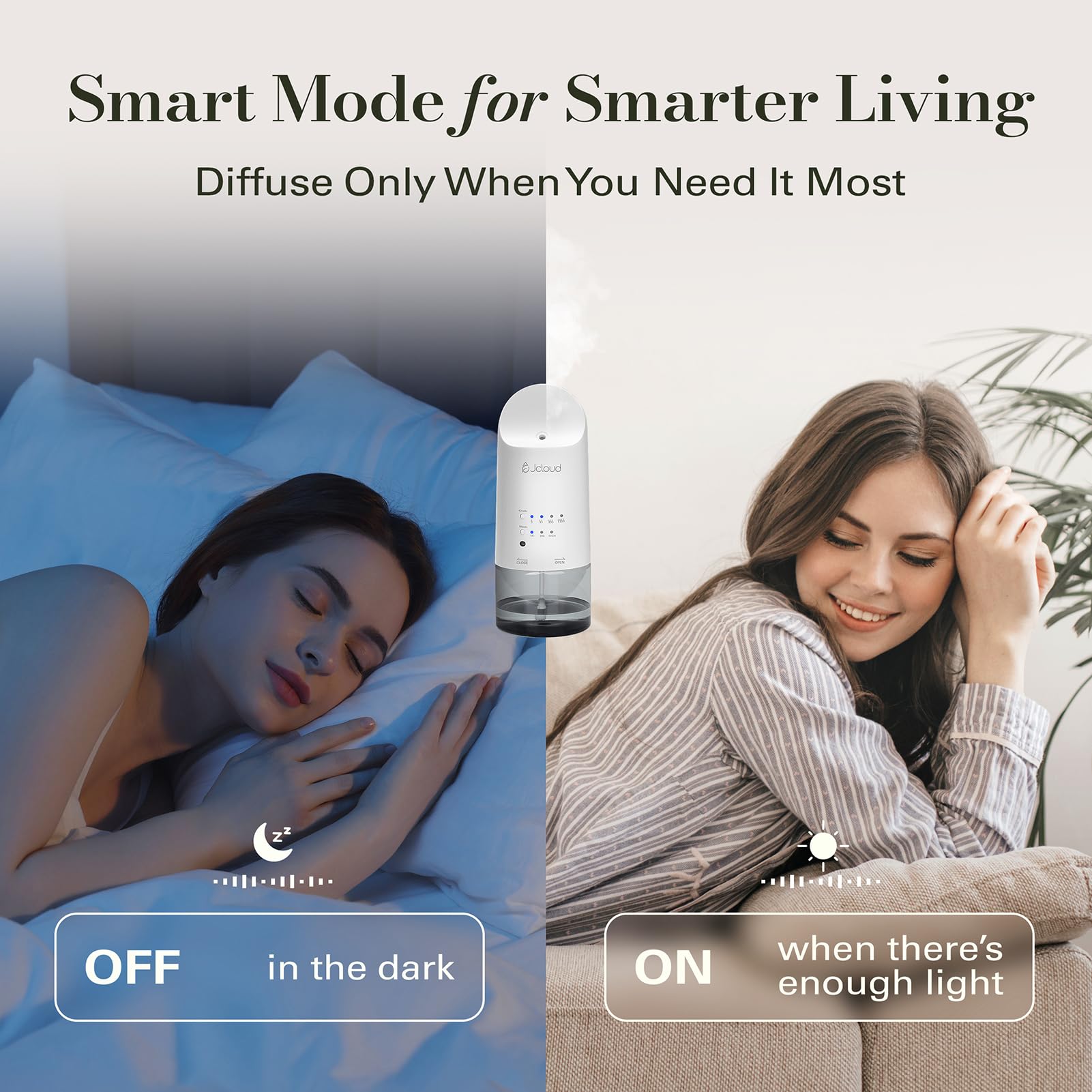 JCLOUD 2025 Diffuseur à brancher pour huiles essentielles, couvercle diffuseur de parfum sans eau jusqu'à 500 m², diffuseur d'arômes de parfum d'hôtel pour la maison, le bureau, le spa - Diffuseur