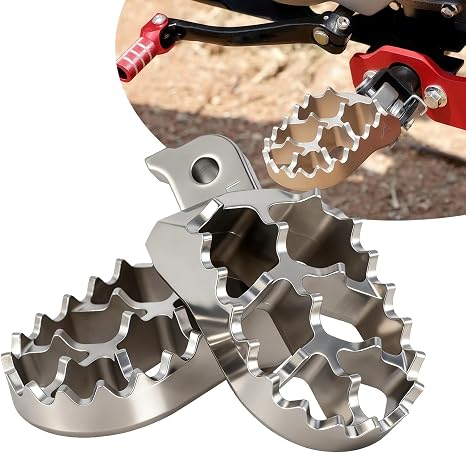Stainless Steel Dirt Bike Foot Pegs for CRF CR XR