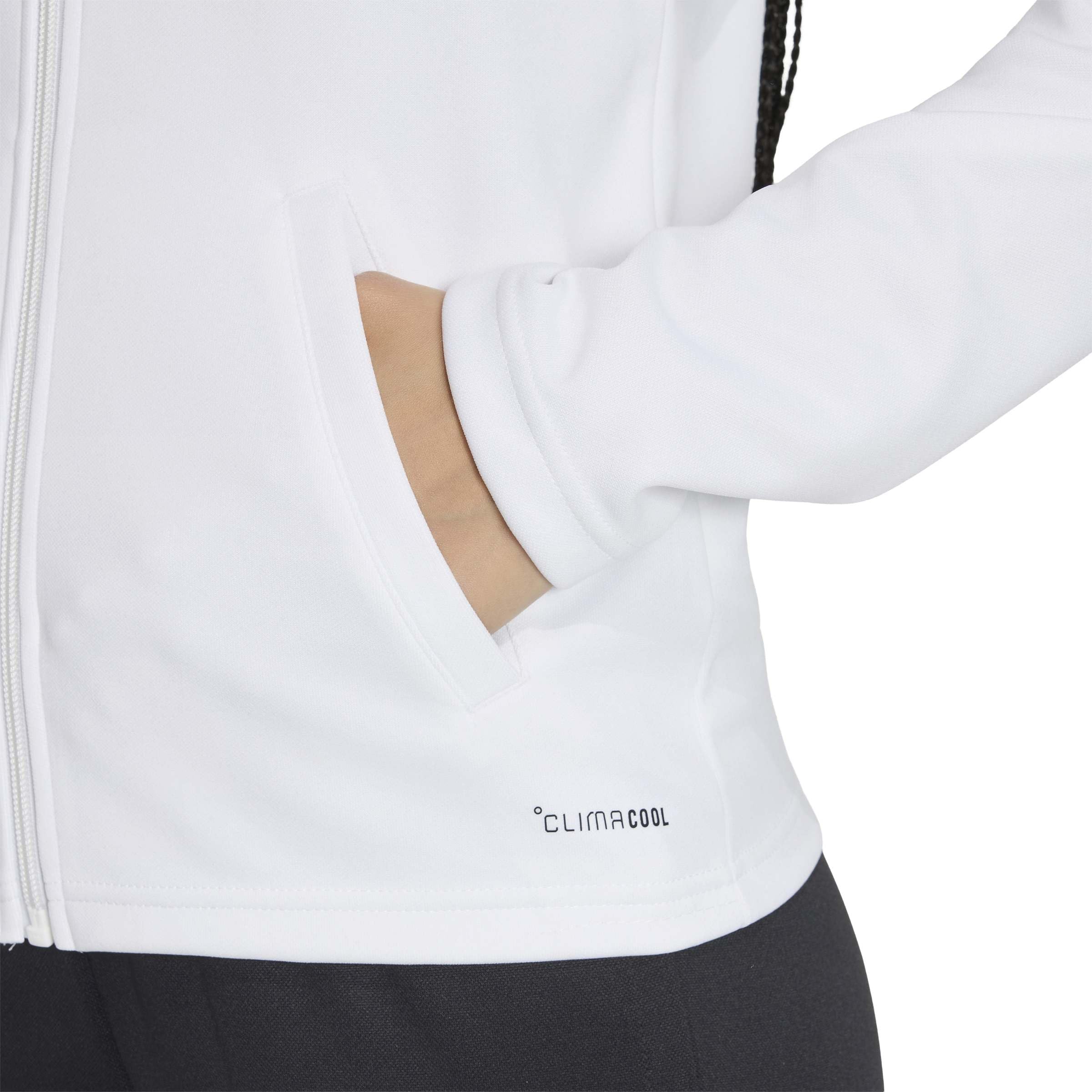 adidas Kobiety Entrada26 Track Sweatshirt, white/black, M