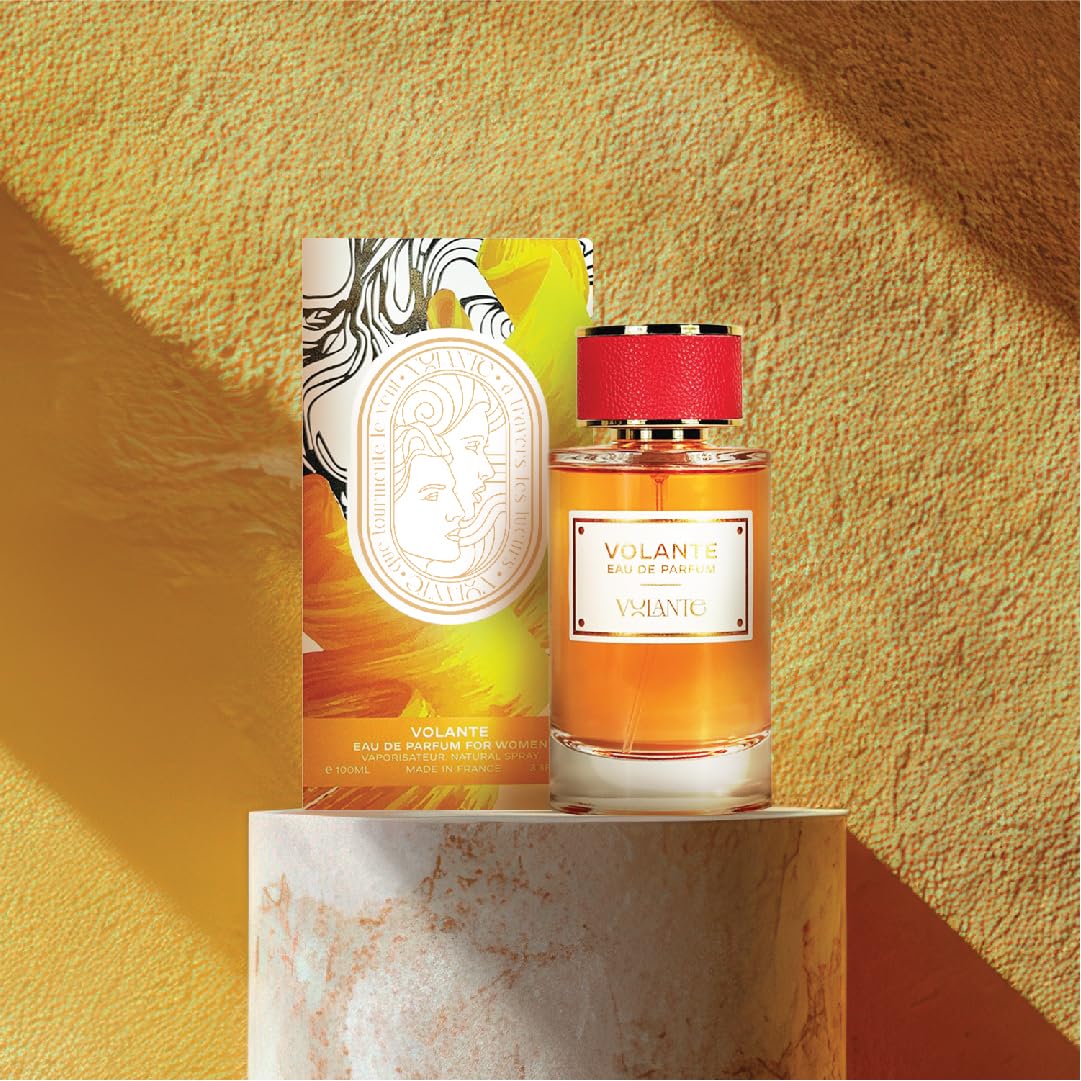 VOLANTE Eau de Parfum for Women - 100ml - Floral Chypre Women’s Perfume & Fragrances with Red Fruits, Mandarin, Jasmine & Tuberose - Cruelty-Free & Long-Lasting Vanilla Perfume - Made in France