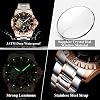 Poedagar Luxury Men Clock Hollow Tourbillon Automatic Mechanical Man Watch Waterproof Luminous Stainless Steel Roman Numerals Dial Men's Watches