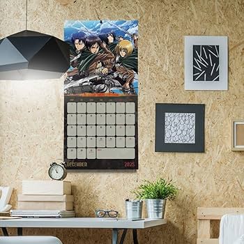 Official Attack On Titan Square Calendar 2025 by Danilo