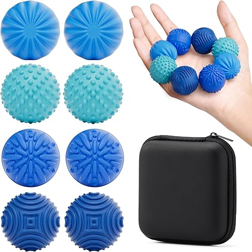 Miniatura 11 de Bolas Magnéticas de Silicona Juguetes Fidget para Adultos y Adolescentes, 4PCS Juguetes Sensoriales para Aliviar el Estrés para Autismo TDAH